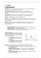 Samenvatting Ecologie &vert; Biologie VWO &vert; 2026&sol;2027