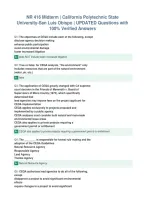 NR 416 Midterm &vert; California Polytechnic State&NewLine;University-San Luis Obispo &vert; UPDATED Questions with&NewLine;100&percnt; Verified Answers