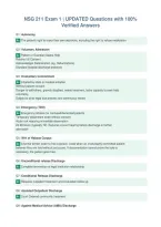 NSG 211 Exam 1 &vert; UPDATED Questions with 100&percnt;&NewLine;Verified Answers&NewLine;