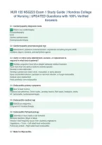 NUR 155 NSG223 Exam 1 Study Guide &vert; Hondros College&NewLine;of Nursing &vert; UPDATED Questions with 100&percnt; Verified&NewLine;Answers