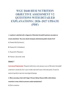 Wgu D440 Hesi Nutrition&NewLine;Objective Assessment V2&NewLine;Questions With Detailed&NewLine;Explanations &vert; 2026&ndash;2027 Update&NewLine;&lpar;Pdf&rpar;