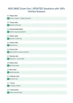 NUR 3066C Exam One &vert; UPDATED Questions with 100&percnt;&NewLine;Verified Answers