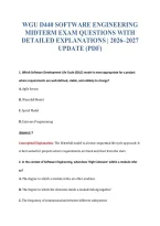 Wgu D440 Exam Bundle Questions With Verified Answers