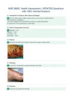 NUR 3066C&colon; Health Assessment &vert; UPDATED Questions&NewLine;with 100&percnt; Verified Answers