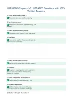 NUR3066C Chapters 1-5 &vert; UPDATED Questions with 100&percnt;&NewLine;Verified Answers
