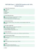 NUR 3066 Exam 1 &vert; UPDATED Questions with 100&percnt;&NewLine;Verified Answers&NewLine;