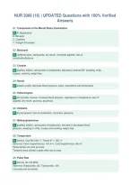 NUR 3066 &lpar;16&rpar; &vert; UPDATED Questions with 100&percnt; Verified&NewLine;Answers