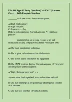EPA 608 Type III Study Questions &vert; 2026&sol;2027 &vert; Answers Correct &vert; With Complete Solutions&NewLine;&NewLine;