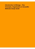 Introduction to Biology &ndash; Key Concepts&comma; Organization & Scientific Methods Study Guide