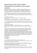 Grand Central 201 Admin 2026&sol;2027 &vert; Comprehensive Questions & Verified Answers &vert; Study Guide & Exam Review