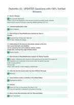 Package Deal For Pedorthic  EXAMS All With  UPDATED Questions AND 100&percnt; Verified Answers