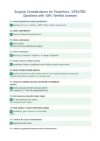 Surgical Considerations for Pedorthics &vert; UPDATED&NewLine;Questions with 100&percnt; Verified Answers