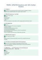 PSHRA &vert; UPDATED Questions with 100&percnt; Verified&NewLine;Answers