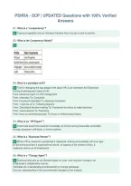 PSHRA - SCP &vert; UPDATED Questions with 100&percnt; Verified&NewLine;Answers&NewLine;
