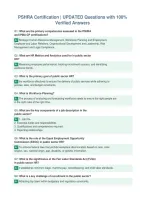 Package Deal For PSHRA  EXAMS All With  UPDATED Questions AND 100&percnt; Verified Answers