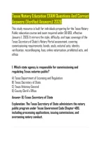 Texas Notary Education EXAM Questions And Correct Answers &lpar;Verified Answers&rpar; 2026