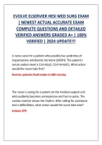 HESI Med-Surg Exam &vert; Evolve Elsevier Questions & Detailed Answers &vert; Latest Update 2024&ndash;2025 &vert; Study Guide 2026&sol;2027