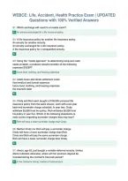 WEBCE&colon; Life&comma; Accident&comma; Health Practice Exam &vert; UPDATED&NewLine;Questions with 100&percnt; Verified Answers