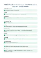WEBCE Prep Exam Life Insurance &vert; UPDATED Questions&NewLine;with 100&percnt; Verified Answers&NewLine;