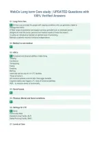 WebCe Long term Care study &vert; UPDATED Questions with&NewLine;100&percnt; Verified Answers