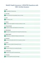 WebCE Health Insurance &vert; UPDATED Questions with&NewLine;100&percnt; Verified Answers