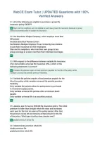 WebCE Exam Tutor &vert; UPDATED Questions with 100&percnt;&NewLine;Verified Answers