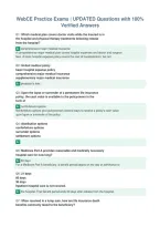 WebCE Practice Exams &vert; UPDATED Questions with 100&percnt;&NewLine;Verified Answers