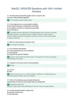Package Deal For WebCe  EXAMS All With  UPDATED Questions AND 100&percnt; Verified Answers