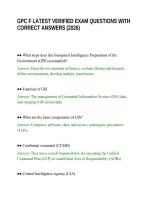 Gpc F Latest Verified Exam Questions With Correct Answers &lpar;2026&rpar;&period;Pdf&NewLine;&NewLine;