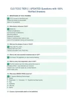 CLS TCCC TIER 2 &vert; UPDATED Questions with 100&percnt;&NewLine;Verified Answers