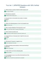 Tccc tier 1 &vert; UPDATED Questions with 100&percnt; Verified&NewLine;Answers