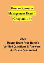 Human Resource Management Exam 1 Chapters 1-4 2026 &vert; HRM Study Guide & Practice Questions