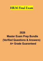 HRM Final Exam 2026 &vert; Human Resource Management Questions&comma; Practice Test & Study Guide