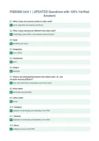 PSB2000 Unit 1 &vert; UPDATED Questions with 100&percnt; Verified&NewLine;Answers