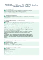PSB 2000 Exam 1 Johnson FSU &vert; UPDATED Questions&NewLine;with 100&percnt; Verified Answers