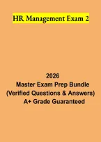 HR Management Exam 2 2026 &vert; Human Resource Management Study Guide & Practice Questions&NewLine;