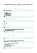 PJM Generation Test Q &vert; UPDATED Questions with 100&percnt;&NewLine;Verified Answers