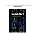 Test Bank for Genetics&colon; A Conceptual Approach 7th Edition by Benjamin A&period; Pierce &ndash; Complete Questions & Answers