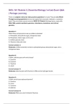 biol 101 Essential Biology