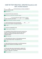 OSSF DR TEST PRACTICE &vert; UPDATED Questions with&NewLine;100&percnt; Verified Answers
