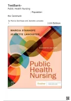 Test Bank for Public Health Nursing&colon; Population-Centered Health Care in the Community &ndash; Questions & Answers