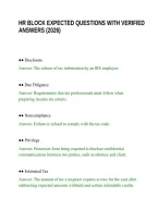 Hr Block Expected Questions With Verified Answers &lpar;2026&rpar;&period;Pdf&NewLine;&NewLine;