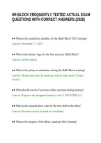 Hr Block Frequently Tested Actual Exam Questions With Correct Answers &lpar;2026&rpar;&period;Pdf&NewLine;&NewLine;