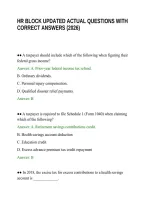Hr Block Updated Actual Questions With Correct Answers &lpar;2026&rpar;&period;Pdf&NewLine;&NewLine;