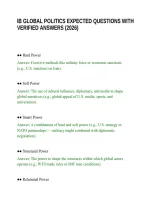 Ib Global Politics Expected Questions With Verified Answers &lpar;2026&rpar;&period;Pdf&NewLine;&NewLine;