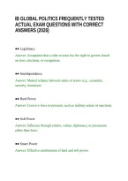 Ib Global Politics Frequently Tested Actual Exam Questions With Correct Answers &lpar;2026&rpar;&period;Pdf&NewLine;&NewLine;