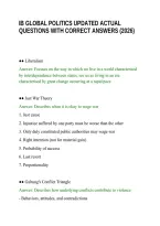 Ib Global Politics Updated Actual Questions With Correct Answers &lpar;2026&rpar;&period;Pdf&NewLine;&NewLine;