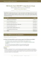 NIH STROKE SCALE ACTUAL EXAM 2026&sol;2027 &vert; Comprehensive Questions with Detailed Verified Answers & Rationales &vert; Brand New &vert; Graded A&plus; &vert; Pass Guaranteed&NewLine;&NewLine;