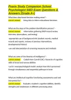 Praxis Study Companion School Psychologist 5403 Exam Questions & Answers &lpar;Grade A&plus;&rpar;&period;docx&NewLine;&NewLine;