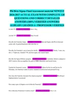 Phi Beta Sigma Final Assessment Material Newest 2026-2027 Actual Exam With Complete 120 Questions And Correct Detailed Answers &lpar;100&percnt; Verified Answers&rpar; Already Graded A&plus; Professor Verified